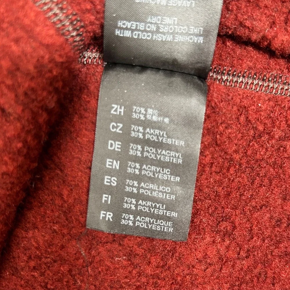 Kuhl Sweater Mens Med‎ Red Revel 1/4 Zip Kashmira Pullover Fleece Hiking